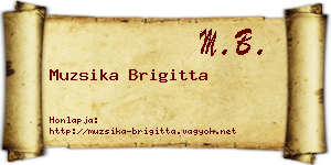 Muzsika Brigitta névjegykártya